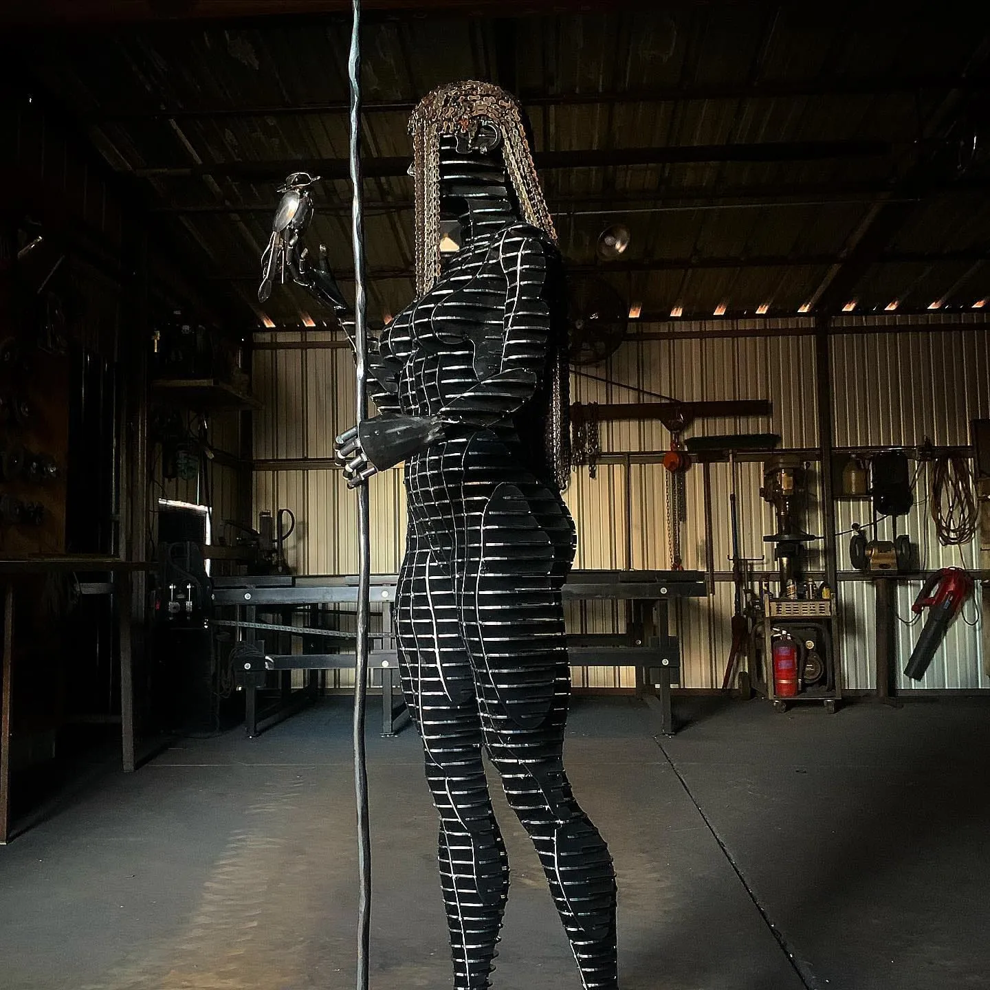 Angelica, a steel angel with wings